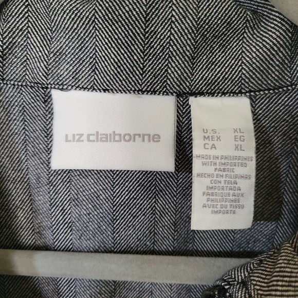 Liz Clairbone Womens Gray Denim Jacket - Picture 10 of 16
